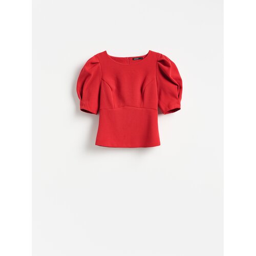 Reserved Bluza puf-rukava - crvena Cijene