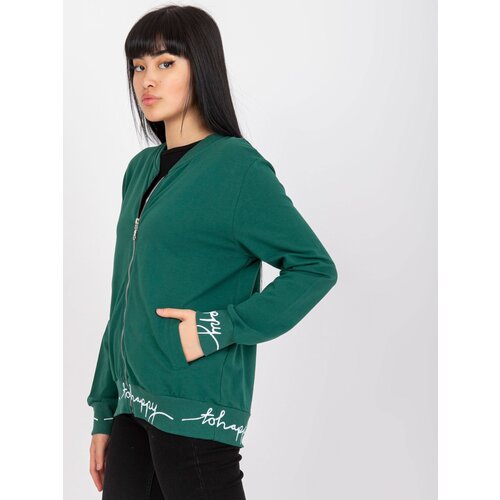 RELEVANCE Sweatshirt-RV-BL-7809.37X-dark green Cene