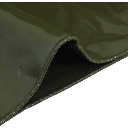 VidaXL Cerada 650g / m&amp;sup2; Maslinasto zelena 1,5 x 6 m Slike