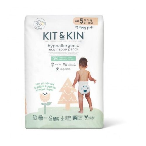 Kit & Kin plenice hlačne junior velikost 5, (12-17kg) 20 kos 54172N Cene