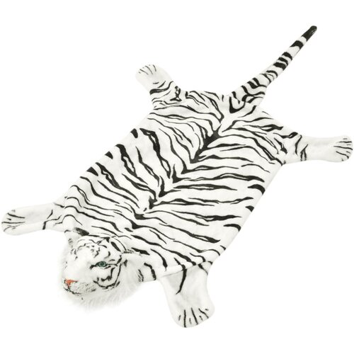 vidaXL Pli&scaron;asta preproga tiger 144 cm bele barve, (20668402) Cene