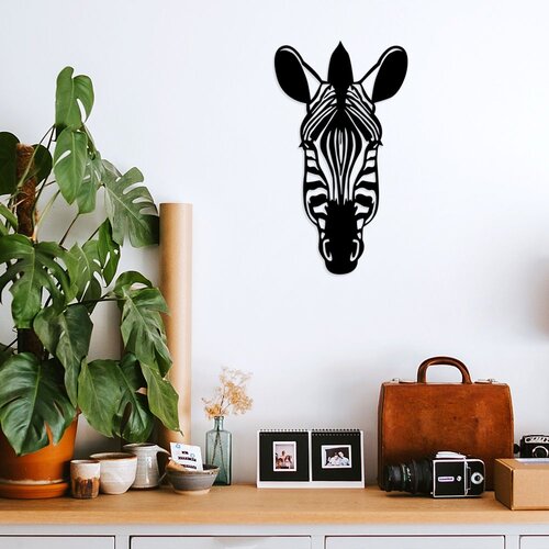 Wallity Zidna dekoracija Zebra, 37x65 cm, 8 mm, Crna Slike