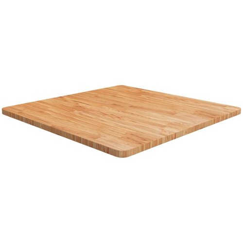 vidaXL Četvrtasta stolna ploča svjetlosmeđa 80x80x2,5 cm od hrastovine Cijene