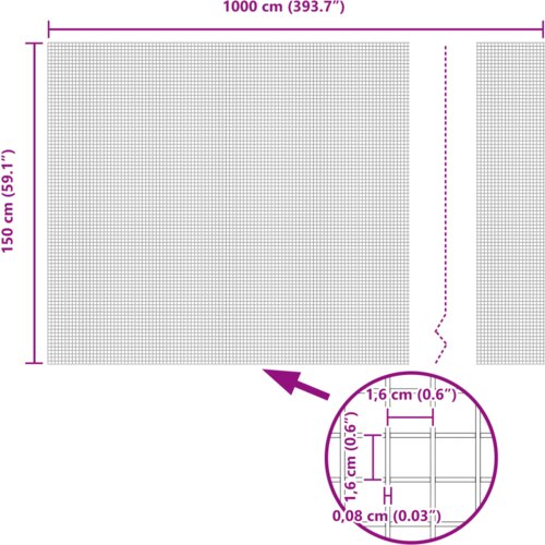 VidaXL Crvena zavarena žičana ograda 1.5x10 m čelik Slike