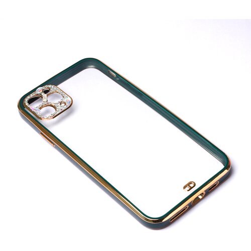  Torbica cirkon camera za iphone 11 pro max 6.5 tamno zelena Slike