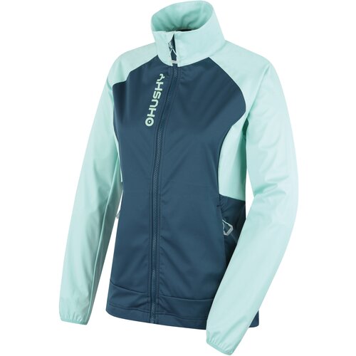 Husky Women&amp;#039;s softshell jacket Suli L mint/turquoise Slike