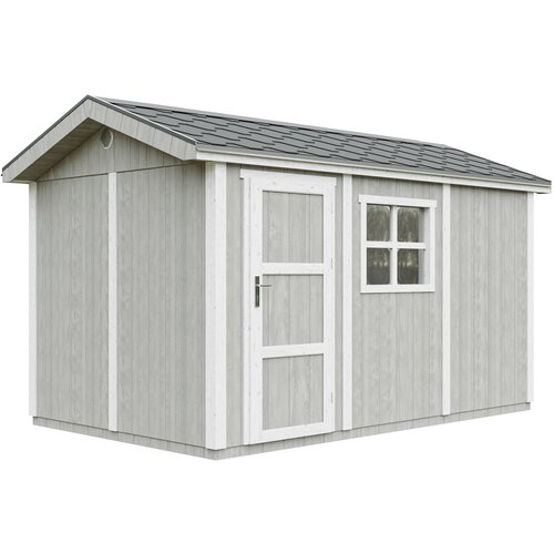 Timbela Vrtna hi&scaron;ica vrhunske kakovosti 8,68 m&sup2; - V252x250x412 cm - s tlemi in bitumenskimi plo&scaron;čicami - M914-TUNDRA GREY, (5000117257) Cene