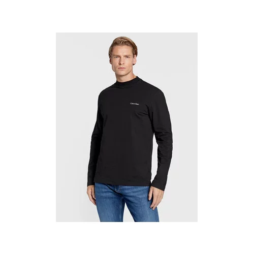 Calvin Klein Majica z dolgimi rokavi K10K110179 Črna Regular Fit