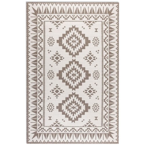 Elle Decoration Smeđi/krem vanjski tepih 80x150 cm Gemini &amp;ndash; Slike