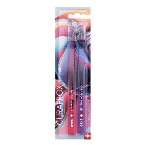Curaprox 5460 Ultra Soft Duo Colorful Curls Edition zubna četkica 1 kom Slike