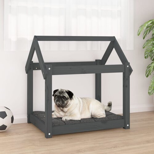 vidaXL Krevet za pse sivi 71 x 55 x 70 cm od masivne borovine Cijene