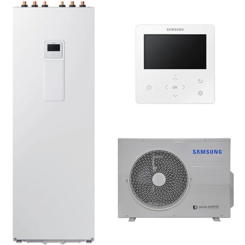 Samsung 6kW toplotna črpalka EHS Split AE060RXEDEG/EU + AE200DNWSPG/EU (200l itegriran bojler) - Cene
