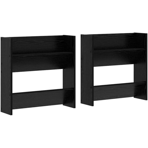 vidaXL Omara za čevlje s polico 2 pcs Črna Orehovina 60 x 18 x 60 cm, (5000161728) Cene