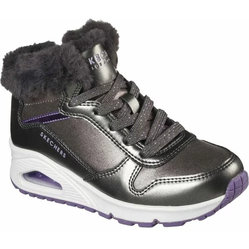 Skechers UNO - COZY ON AIR Dječja zimska obuća, siva, veličina