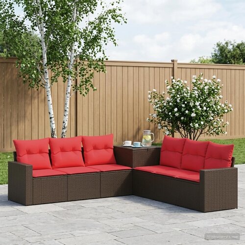  Set sofe 7 kom. Smeđa i crvena 55 x 55 x 69 cm 237,5 x 237,5 x 85 cm Cijene