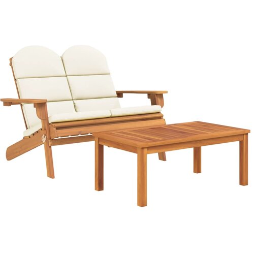 Maison Chic Seti vrtnega pohi&amp;scaron;tva - Vrtna garnitura adirondack 2-delna trden akacijev les, (21795909) Slike