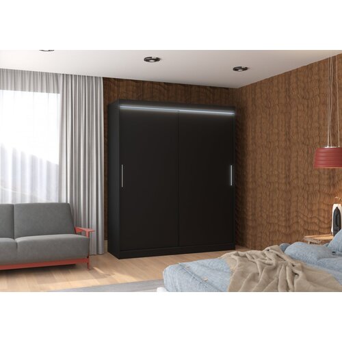 ADRK Klizni ormar LINCOLN 180 cm (vi�e boja) - CRNA Cijene