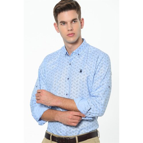 Dewberry G686 MEN&amp;#039;S SHIRT-BLUE Slike