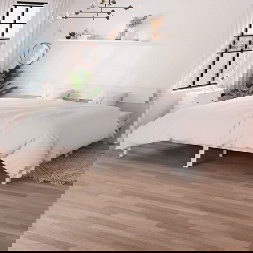 vidaXL posteljni okvir bel iz trdne borovine 180x200 cm UK Super King Cene