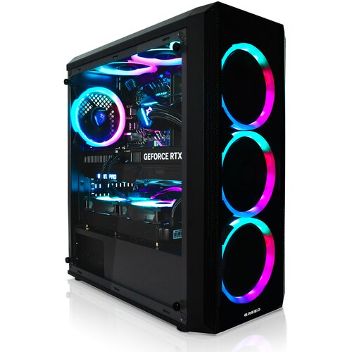 GREED MK2 Pro - Gaming Pc / namizni računalnik - Intel Core i7 12700F + Nvidia RTX 5070 12GB - 4,9 GHZ - 32GB DDR4 RAM - 2TB SSD - WLAN - Win 11 Pro, (5000228692) Slike