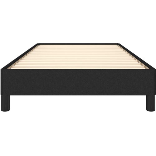  Okvir za krevet bez madraca crni 100x200 cm od tkanine Slike