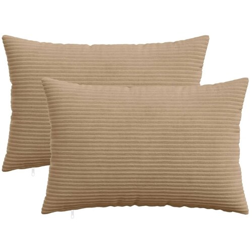  Presvlaka za jastuk 2 pcs HEERLEN Smeđa 50 x 80 cm Kord - Smeđa 50 x 80 cm 2 Cijene
