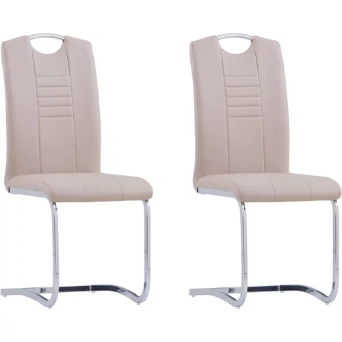  Konzolne blagovaonske stolice od umjetne kože 2 kom cappuccino