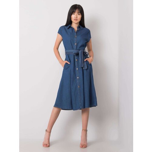 RUE PARIS Dress-RO-SK-2254.11P-dark blue Slike