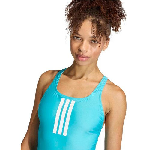 Adidas Ženski kupaći kostim 3S Mid Suit KD3988, Jednodelni, Tirkizni Slike