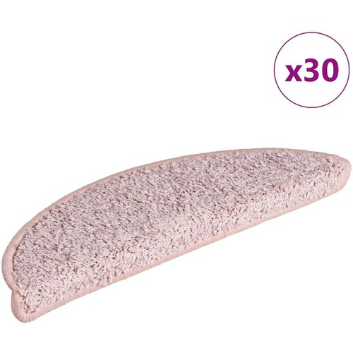 vidaXL Podloge za stopnice 30 kosov svetlo roza 56x17x3 cm Cene