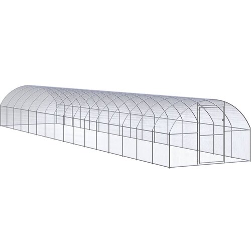 vidaXL Zunanji kokošnjak 3x16x2 m pocinkano jeklo Cene