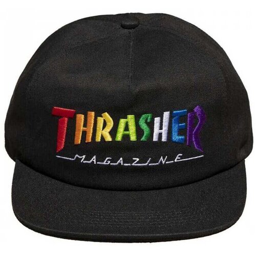 Thrasher Kape s &scaron;iltom Cap rainbow mag snapback Črna Cene