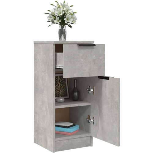  Komoda siva boja betona 30 x 30 x 70 cm od konstruiranog drva Slike