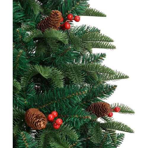 VidaXL Umjetno božićno drvce Zelena 150 cm PVC i Metal i Plastika Slike