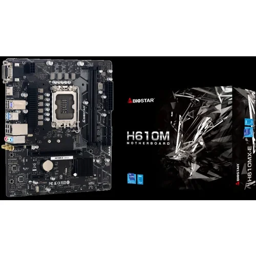 Biostar MB H610MX-E H610 LGA1700 2xDDR4 1xPCIe x16 1xPCIe x1 4 x SATA 1 x