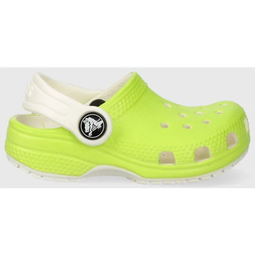 Crocs Otroški natikači GLOW IN THE DARK zelena barva