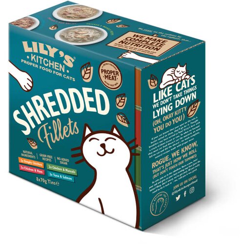 Lily's Kitchen shredded fillets multipack - koščki mesa, 4 okusi - 8 x 70 g Cene