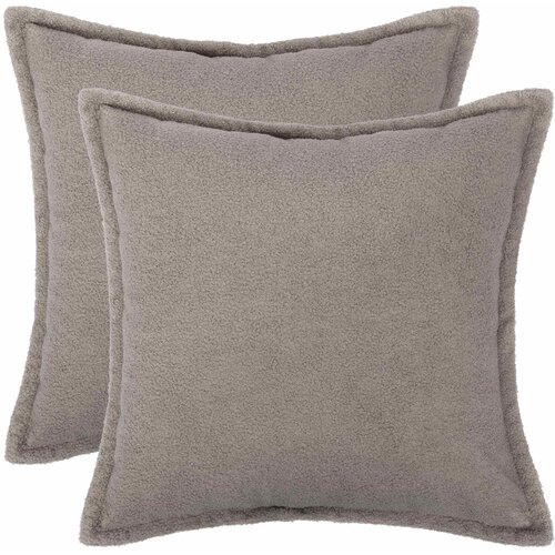  Presvlaka za jastuk 2 pcs HOUTEN Svjetlosiva 55 x 55 cm Bouclé Cene