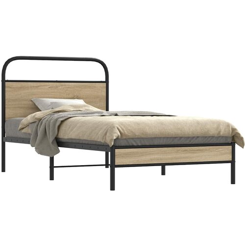 Furnova Posteljni okvir brez vzmetnice 90x190 cm dim. hrast inž. les, (21938495) Slike