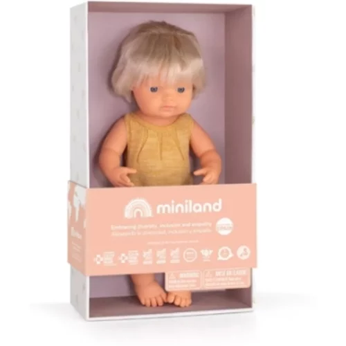 Miniland punčka s slušnim aparatom, 38cm