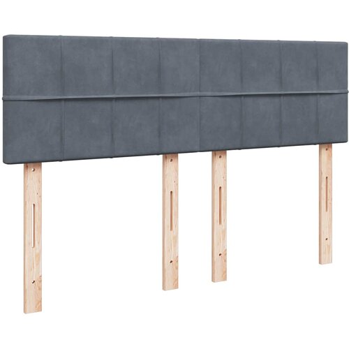  Otomanski krevet s madracem tamnosivi 140x190 cm bar&amp;scaron;unasti Slike