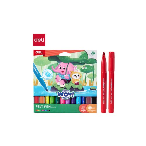 Deli FLOMASTERI JUMBO 1/12 EC170-12 Slike