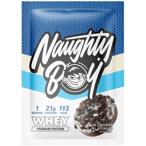 Naughty Boy Advanced Whey protein 30g Cookies & Cream Cene