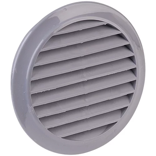 OEZPOLAT okrugla ventilacijska rešetka (sive boje, promjer spojnog dijela: 100 mm, s mrežom za muhe)