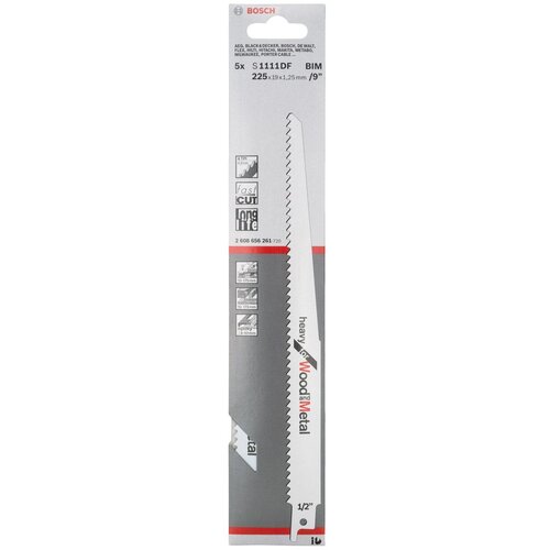 Bosch Listovi sabljaste testere za drvo i metal S 1111 DF Heavy for Wood and Metal 2608656261 Cene