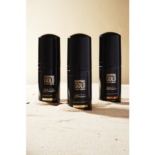 Dripping Gold Luxury Tanning Mini Mousse samoporjavitvena pena za obraz in telo odtenek Medium 90 ml Slike