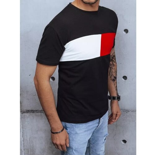DStreet RX4850 black basic men's T-shirt Slike