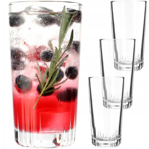 KADAX kozarci za pijačo 345 ml komplet 4 visokih kozarcev za sokove in pijače, darilni, (5000351731) Cene