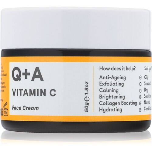 Q+A Vitamin C hidratantna i posvjetljujuća krema za lice bez parfema 50 g Slike