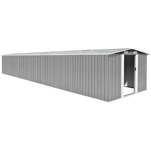 vidaXL Vrtna lopa siva 257x779x181 cm pocinkano jeklo Cene